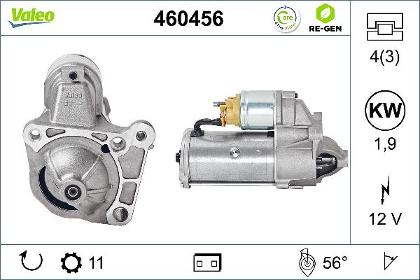 VALEO 460456 - Démarreur droxauto.com