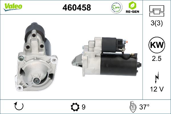 VALEO 460458 - Démarreur droxauto.com