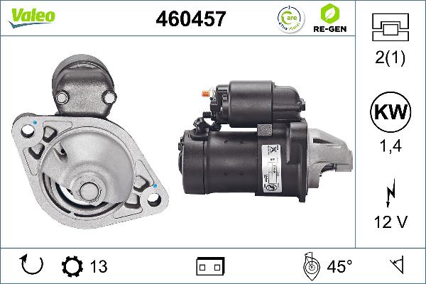 VALEO 460457 - Démarreur droxauto.com