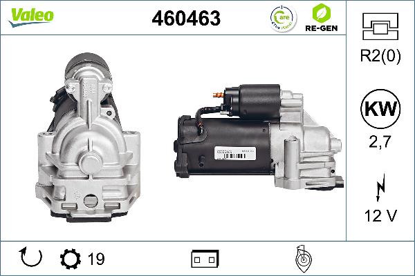 VALEO 460463 - Démarreur droxauto.com