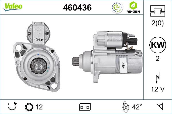 VALEO 460436 - Démarreur droxauto.com