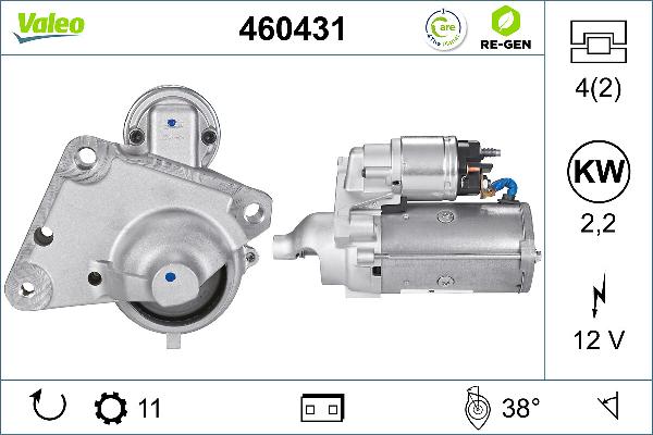 VALEO 460431 - Démarreur droxauto.com