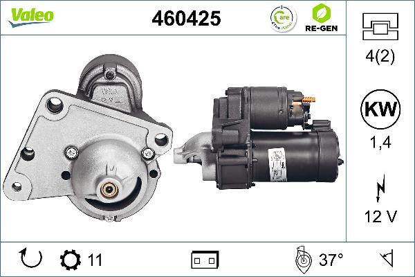 VALEO 460425 - Démarreur droxauto.com