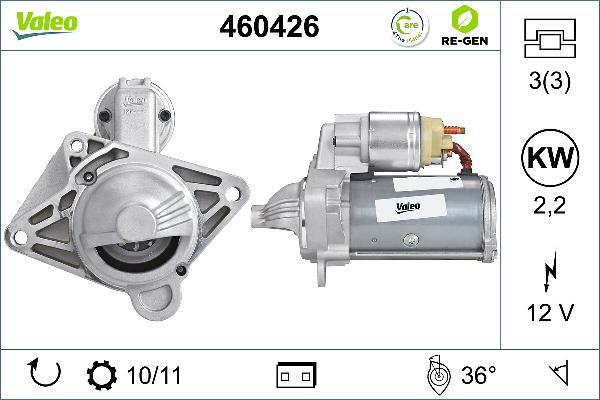 VALEO 460426 - Démarreur droxauto.com