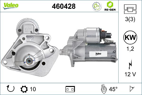 VALEO 460428 - Démarreur droxauto.com