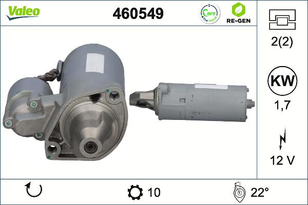 VALEO 460549 - Démarreur droxauto.com