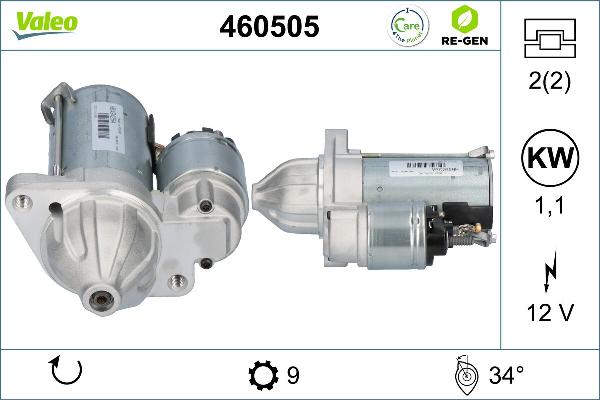 VALEO 460505 - Démarreur droxauto.com