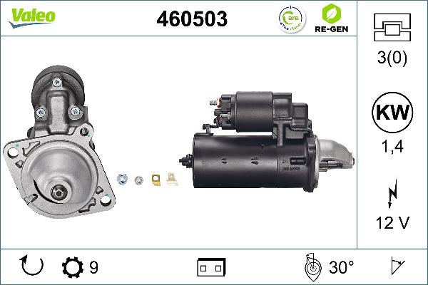 VALEO 460503 - Démarreur droxauto.com