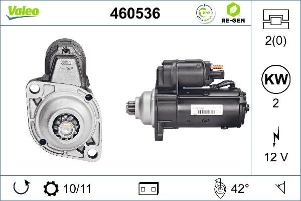 VALEO 460536 - Démarreur droxauto.com