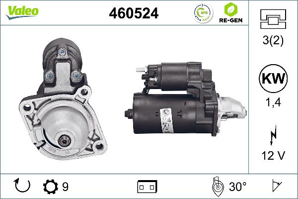 VALEO 460524 - Démarreur droxauto.com