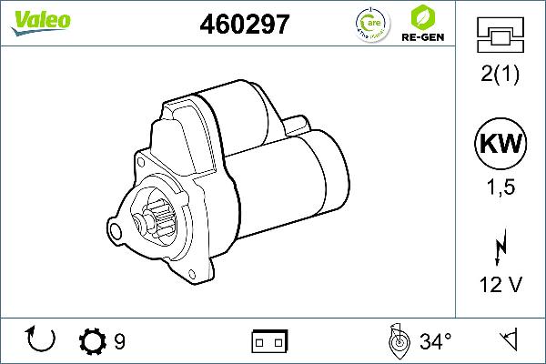 VALEO 460297 - Démarreur droxauto.com