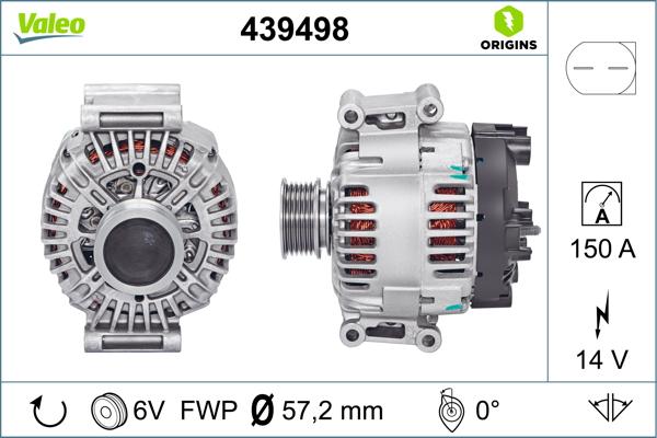 VALEO 439498 - Alternateur droxauto.com