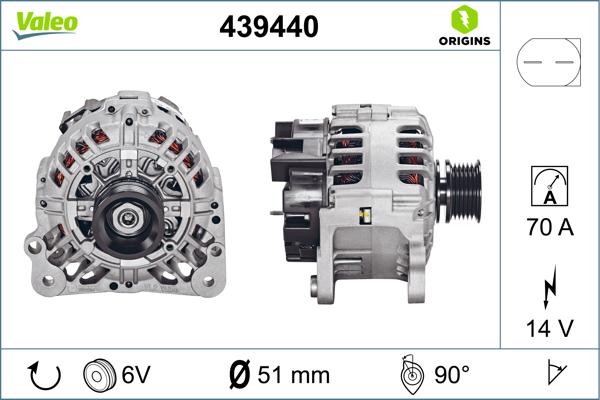 VALEO 439440 - Alternateur droxauto.com