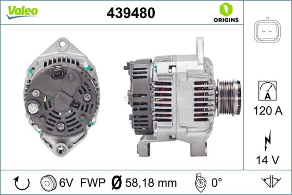 VALEO 439480 - Alternateur droxauto.com