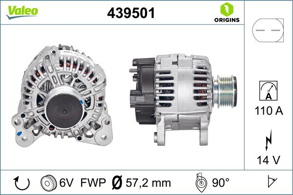 VALEO 439501 - Alternateur droxauto.com