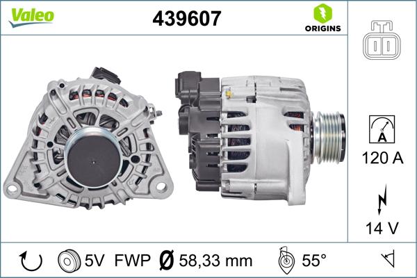 VALEO 439 607 - Alternateur droxauto.com