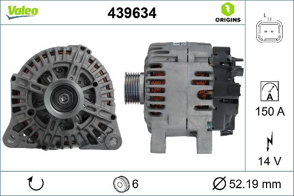VALEO 439634 - Alternateur droxauto.com
