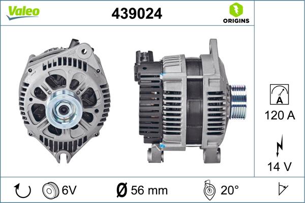 VALEO 439024 - Alternateur droxauto.com