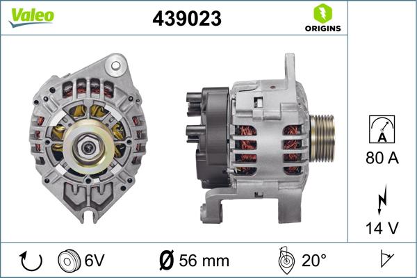VALEO 439023 - Alternateur droxauto.com