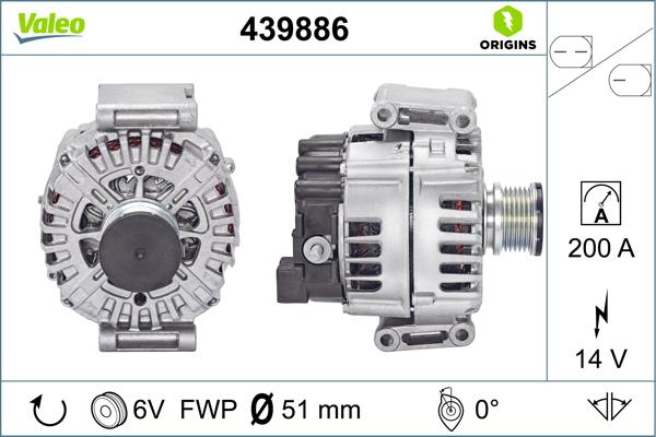 VALEO 439886 - Alternateur droxauto.com