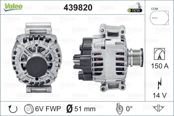 VALEO 439820 - Alternateur droxauto.com