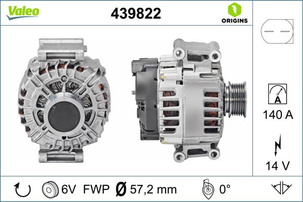 VALEO 439822 - Alternateur droxauto.com