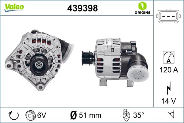 VALEO 439398 - Alternateur droxauto.com