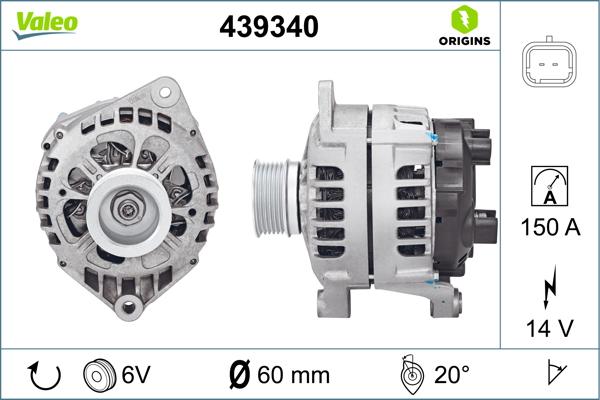 VALEO 439340 - Alternateur droxauto.com