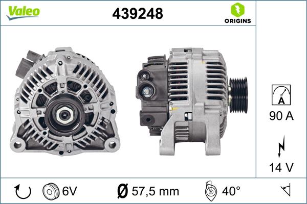VALEO 439248 - Alternateur droxauto.com