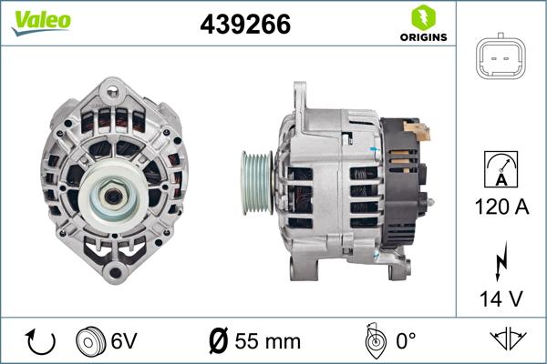 VALEO 439266 - Alternateur droxauto.com