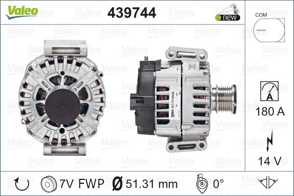 VALEO 439744 - Alternateur droxauto.com