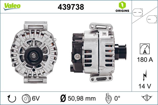 VALEO 439738 - Alternateur droxauto.com