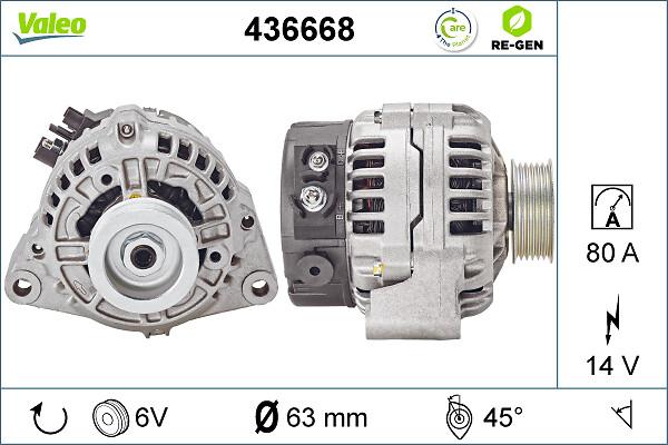 VALEO 436668 - Alternateur droxauto.com