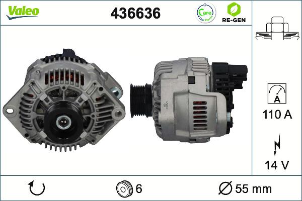 VALEO 436636 - Alternateur droxauto.com