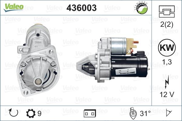 VALEO 436003 - Démarreur droxauto.com