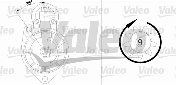 VALEO 436083 - Démarreur droxauto.com