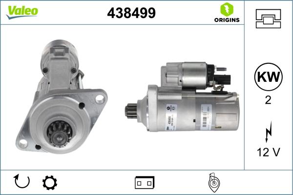 VALEO 438499 - Démarreur droxauto.com