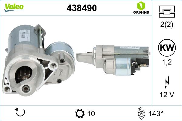 VALEO 438490 - Démarreur droxauto.com