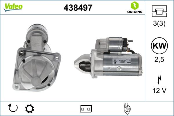 VALEO 438497 - Démarreur droxauto.com