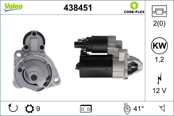 VALEO 438451 - Démarreur droxauto.com