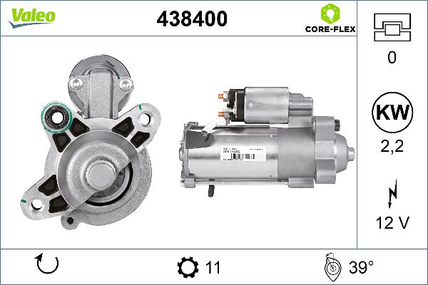 VALEO 438400 - Démarreur droxauto.com