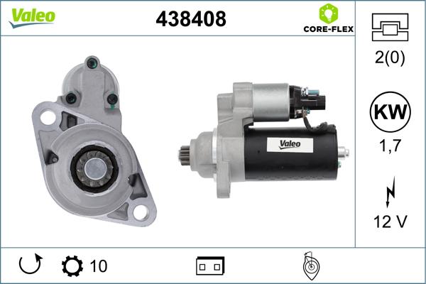 VALEO 438408 - Démarreur droxauto.com