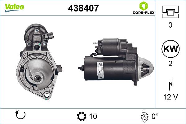 VALEO 438407 - Démarreur droxauto.com