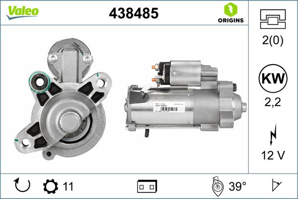 VALEO 438485 - Démarreur droxauto.com