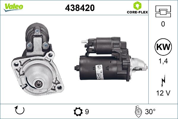 VALEO 438420 - Démarreur droxauto.com