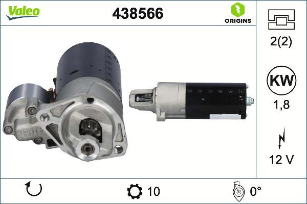 VALEO 438566 - Démarreur droxauto.com