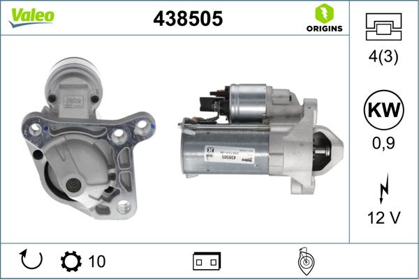 VALEO 438505 - Démarreur droxauto.com