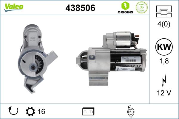 VALEO 438506 - Démarreur droxauto.com