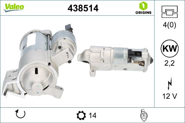 VALEO 438514 - Démarreur droxauto.com