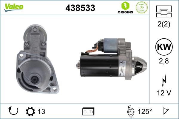 VALEO 438533 - Démarreur droxauto.com